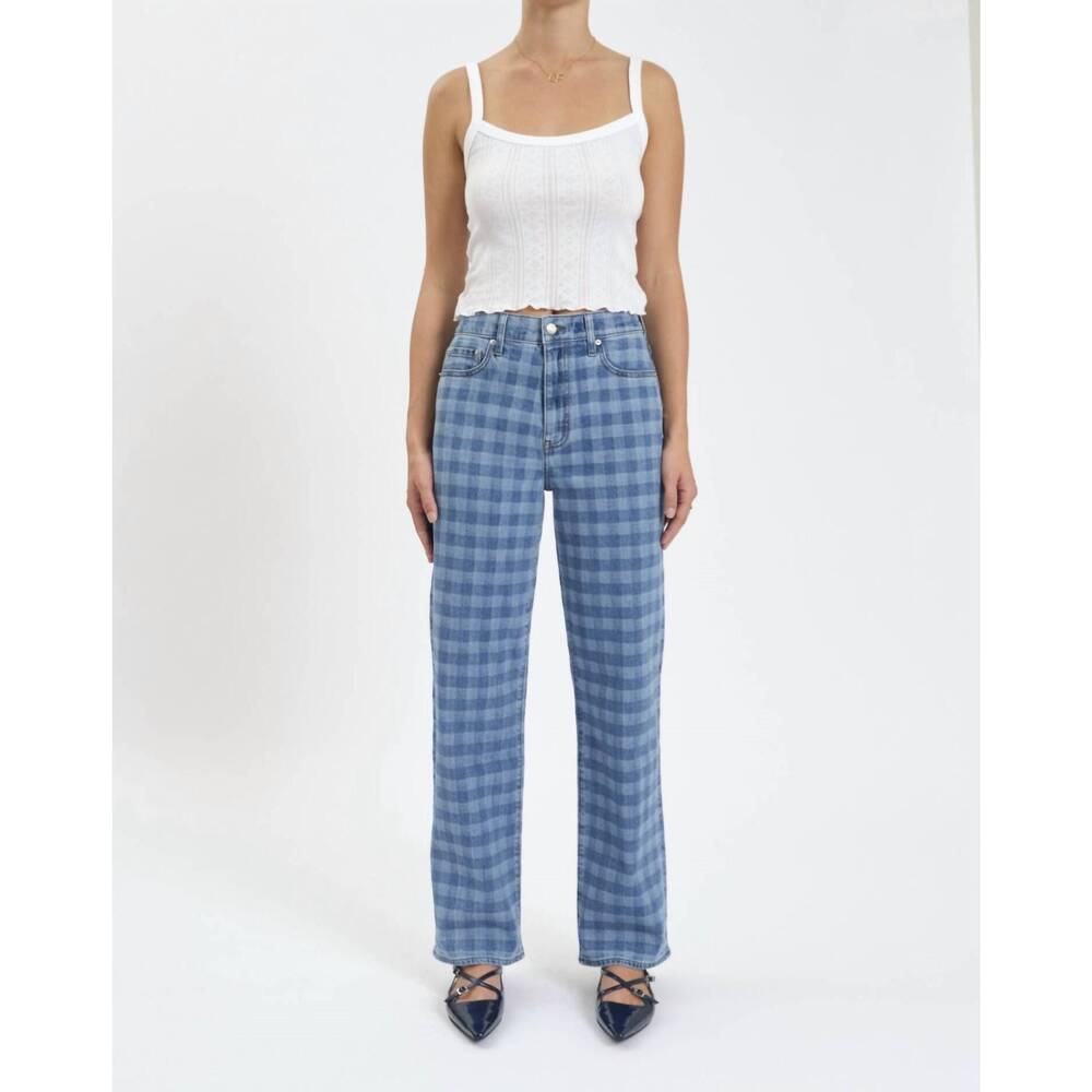 NEW DAZE 1999 vintage-inspired jeans in denim check - Picture 1 of 4